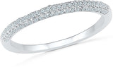 Radiant Bay Elementary White Gold Diamond 18 K Ring