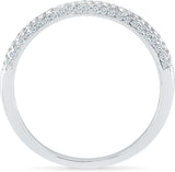 Radiant Bay Elementary White Gold Diamond 18 K Ring