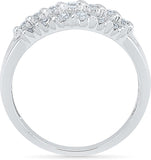 Radiant Bay Vogue Twist White Gold Diamond 18 K Ring