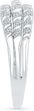 Radiant Bay Vogue Twist White Gold Diamond 18 K Ring