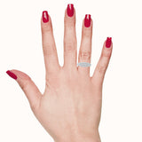 Radiant Bay Vogue Twist White Gold Diamond 18 K Ring