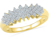 Radiant Bay Astonishing Yellow Gold Diamond 18 K Ring