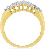 Radiant Bay Astonishing Yellow Gold Diamond 18 K Ring