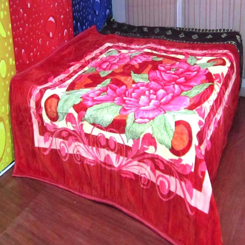 Unnati Floral Double Blanket Multicolor