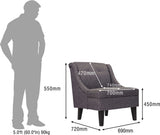Durian Fabric 1 Seater Sofa