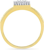 Radiant Bay Ravishing Yellow Gold Diamond 18 K Ring