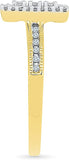 Radiant Bay Ravishing Yellow Gold Diamond 18 K Ring