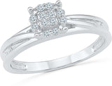 Radiant Bay Urban Glamour White Gold Diamond 18 K Ring