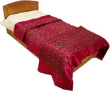 Rajasthan Crafts Abstract Single Quilts & Comforters Maroon