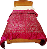 Rajasthan Crafts Abstract Single Quilts & Comforters Maroon