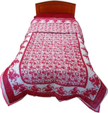 Rajasthan Crafts Abstract Single Quilts & Comforters Pink