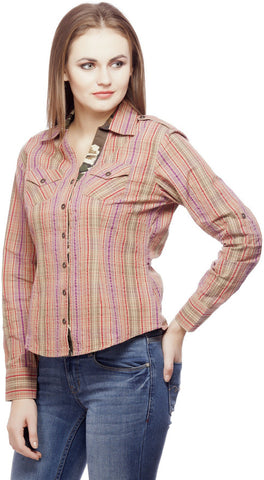 Abida Women's Checkered Casual Shirt