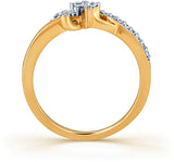 Karatcraft Lyncis Yellow Gold Diamond 18 K Ring