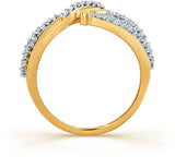 Karatcraft Ravishing Embrace Yellow Gold Diamond 18 K Ring