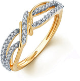 Karatcraft Ravishing Embrace Yellow Gold Diamond 18 K Ring