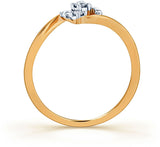 Karatcraft Sp Bloom Yellow Gold Diamond 18 K Ring