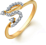 Karatcraft Twisted Gold Yellow Gold Diamond 18 K Ring