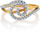 Karatcraft Infinity Swirl Yellow Gold Diamond 18 K Ring