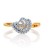 Karatcraft Golden Ribbon Yellow Gold Diamond 18 K Ring