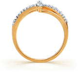 Karatcraft Linius Yellow Gold Diamond 18 K Ring