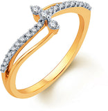 Karatcraft Linius Yellow Gold Diamond 18 K Ring