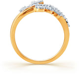 Karatcraft Dyumna Yellow Gold Diamond 18 K Ring