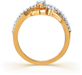 Karatcraft Zetra Yellow Gold Diamond 18 K Ring