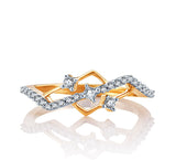 Karatcraft Zetra Yellow Gold Diamond 18 K Ring