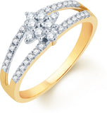 Karatcraft Dahlia Yellow Gold Diamond 18 K Ring