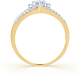 Karatcraft Dahlia Yellow Gold Diamond 18 K Ring