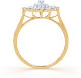 Karatcraft Rombus Yellow Gold Diamond 18 K Ring