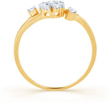 Karatcraft Camellia Yellow Gold Diamond 18 K Ring