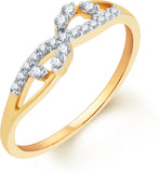 Karatcraft Trenza Yellow Gold Diamond 18 K Ring