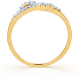 Karatcraft Trenza Yellow Gold Diamond 18 K Ring