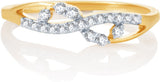 Karatcraft Trenza Yellow Gold Diamond 18 K Ring