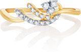 Karatcraft Spruzzi Yellow Gold Diamond 18 K Ring