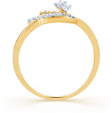 Karatcraft Spruzzi Yellow Gold Diamond 18 K Ring