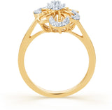 Karatcraft Petunia Set Yellow Gold Diamond 18 K Ring