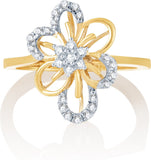 Karatcraft Petunia Set Yellow Gold Diamond 18 K Ring