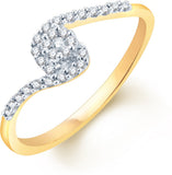 Karatcraft The stream Yellow Gold Diamond 18 K Ring