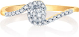 Karatcraft The stream Yellow Gold Diamond 18 K Ring
