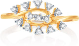 Karatcraft Boat Yellow Gold Diamond 18 K Ring