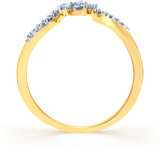 Karatcraft Sweet Flower Yellow Gold Diamond 18 K Ring