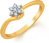 Karatcraft Somina Floral Gold Diamond 18 K Ring