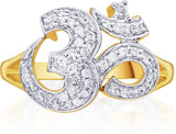 Karatcraft Om Gold Diamond 18 K Ring