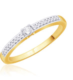 Karatcraft Ailey Band Gold Diamond 18 K Ring