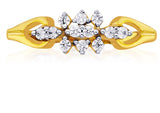 Karatcraft Triniya Promise Gold Diamond 18 K Ring