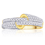Karatcraft Trilic Gold Diamond 18 K Ring