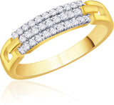 Karatcraft Trimaya Eternity Gold Diamond 18 K Ring