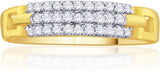 Karatcraft Trimaya Eternity Gold Diamond 18 K Ring